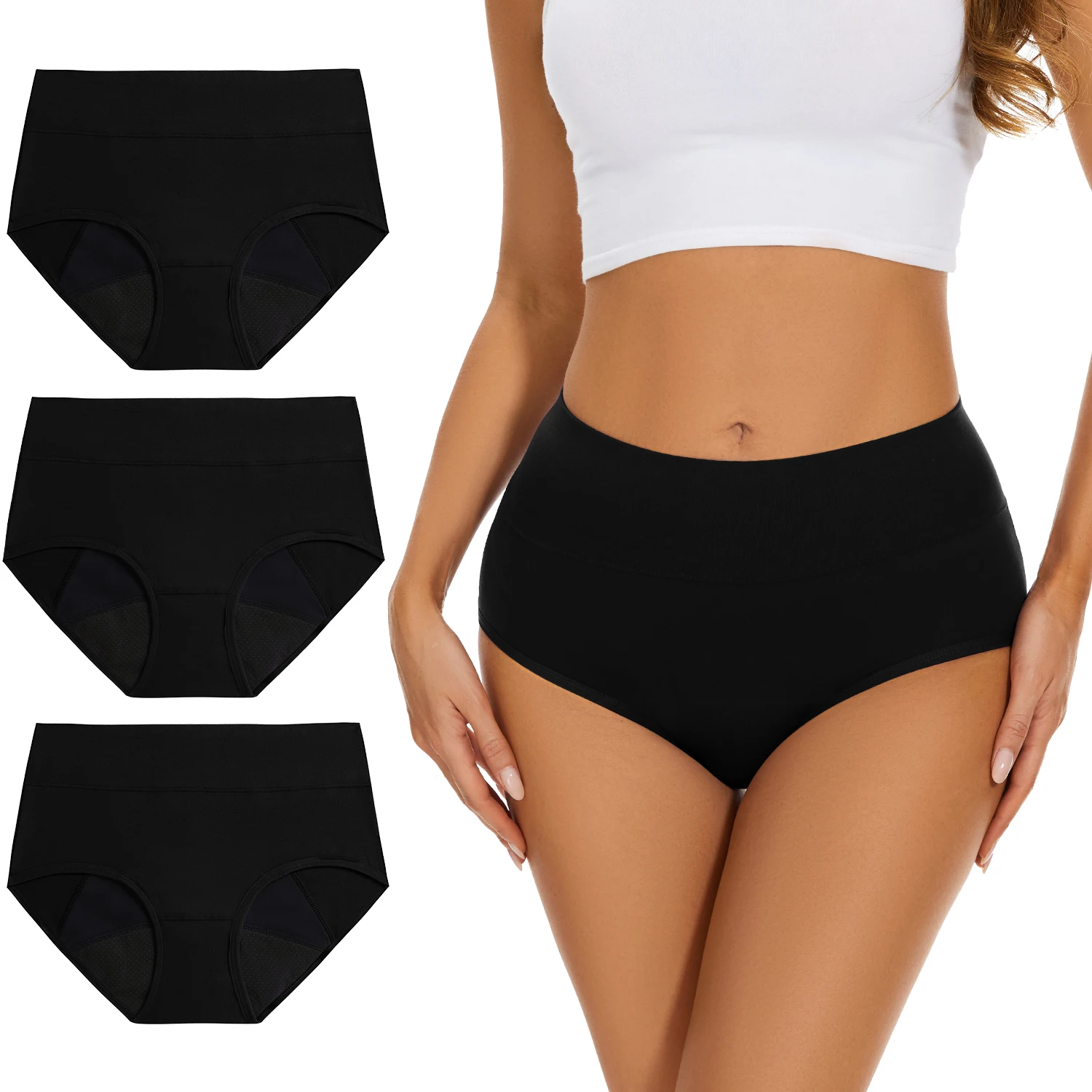 Period Panty Absorbent - Celana dalam menstruasi wanita, 3 buah/lot