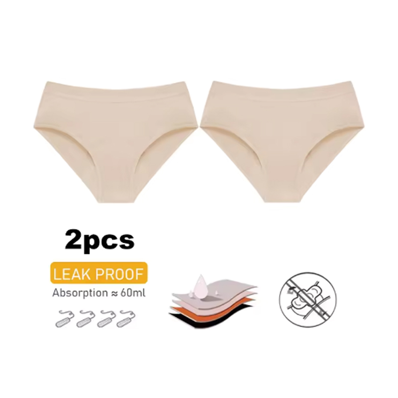 Period Panty Absorbent - 2 Buah Celana Dalam Menstruasi Katun